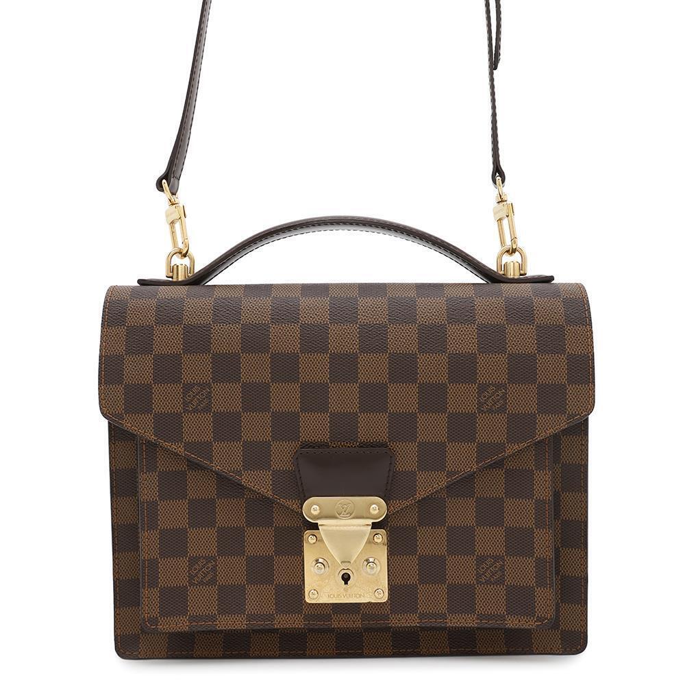 Louis Vuitton Damier Ebene Brown Monceau Shoulder Bag